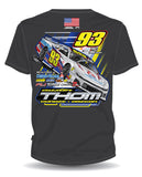 #93 Austin Thom Race Car Charcoal Tee