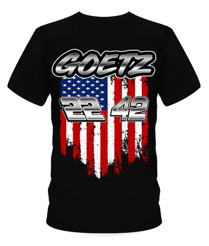 Evan Goetz American Flag T-Shirt