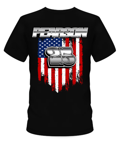 Monte Pearson American Flag T-Shirt