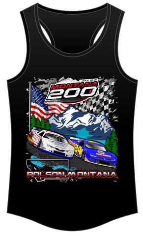 Mission Valley Super Oval Women's Racerback Tank Top- 2024 Montana 200