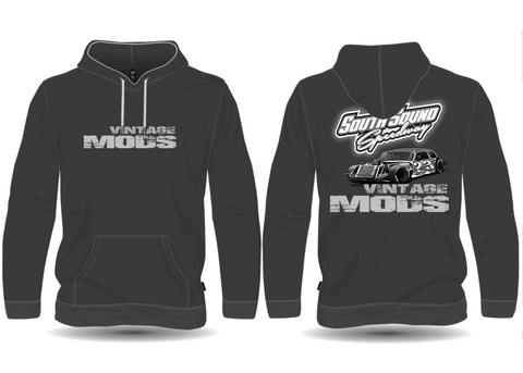 South Sound Speedway Mod 2 Grey Hoodie Large Front