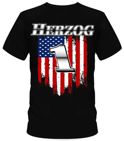 Tyler Herzog American Flag T-Shirt