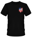 White Racing Services American Flag T-Shirt