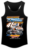 Kevin Carver Twin 41 Women's Racerback Tank Top