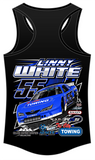 Linny White Race Day Women's Racerback Tank Top