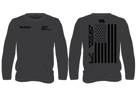 Hoss Power Racing Charcoal Long-sleeve Shirt